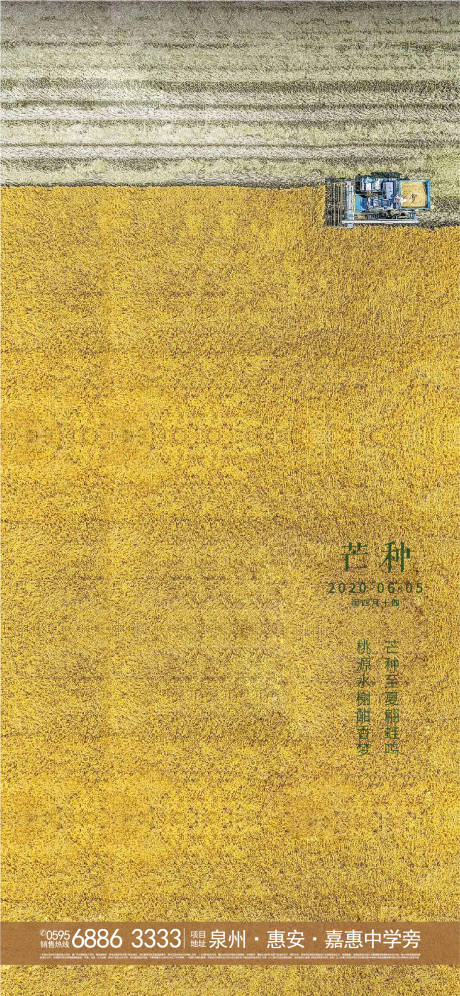 源文件下載【房地產(chǎn)芒種海報】編號：51090001093973526