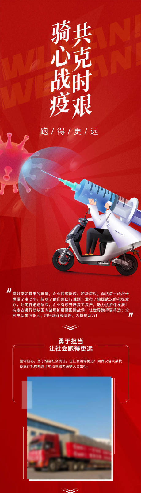 源文件下載【享設(shè)計(jì)】搜索編號(hào)：46550001056777784【騎心戰(zhàn)疫共克時(shí)艱長(zhǎng)圖】