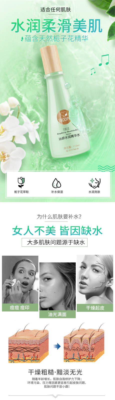 源文件下载【小清新护肤品电商详情页】编号：78080001098106505