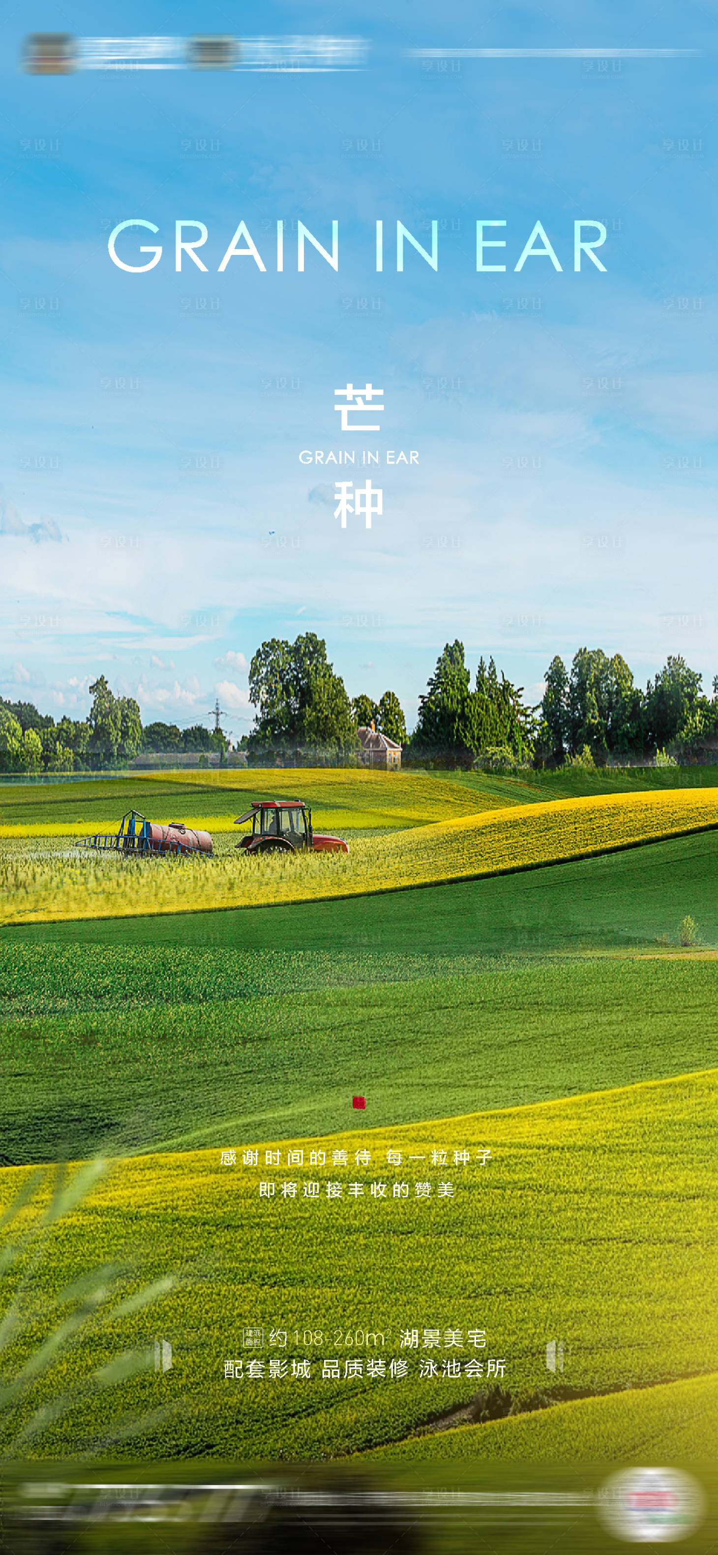 源文件下载【地产芒种节气海报】编号：86180001045453967