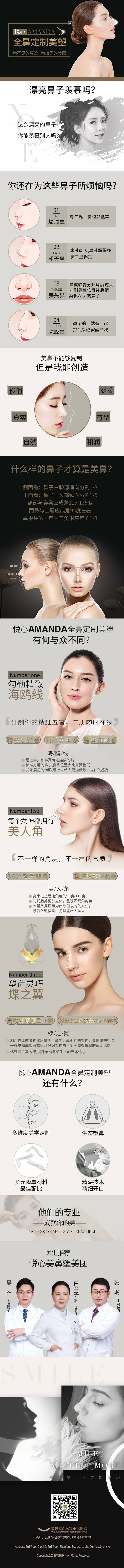 源文件下載【享設計】搜索編號：73560001205159860【隆鼻鼻部整形長圖】