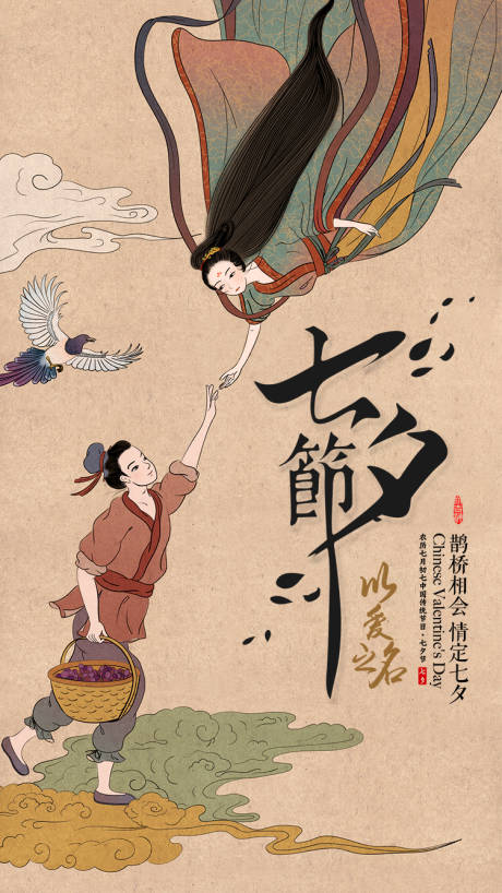 源文件下載【七夕節海報】編號：62010001247553862