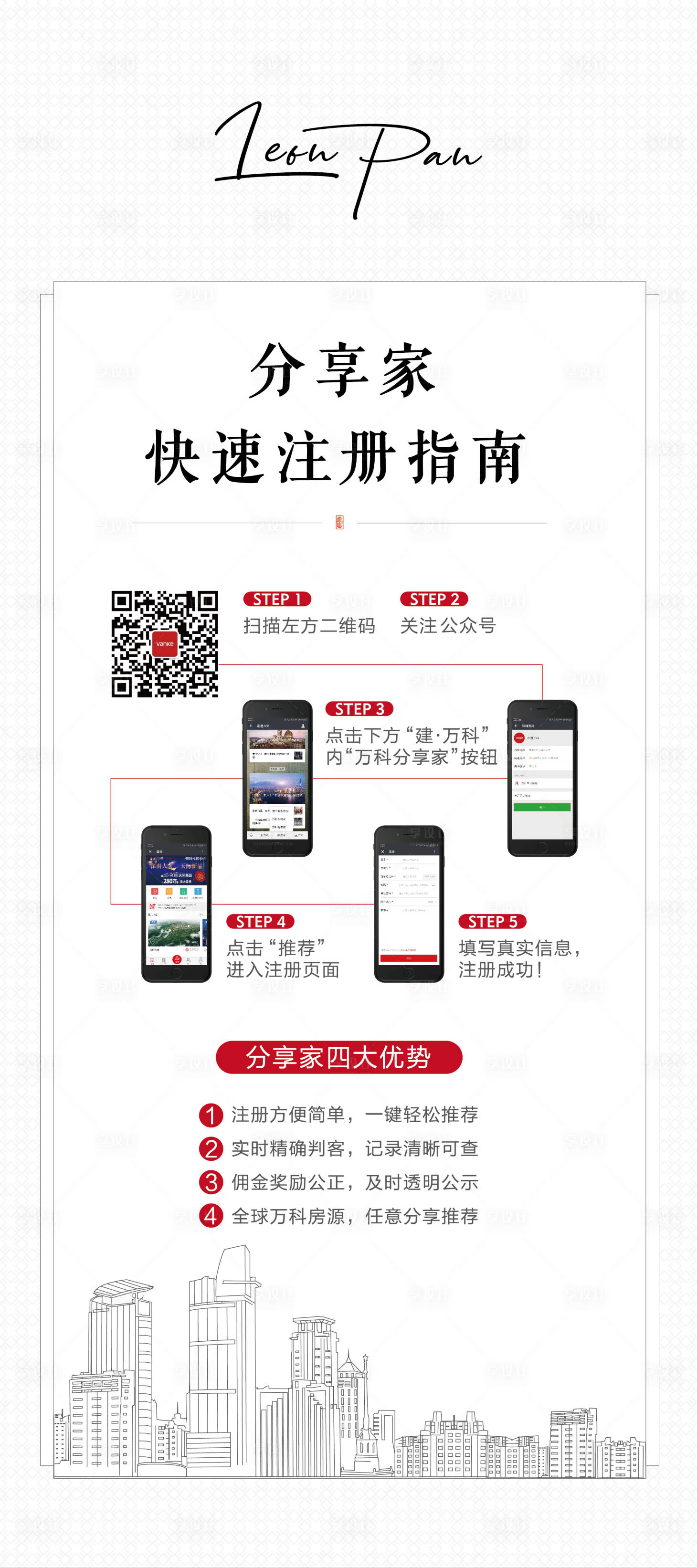 源文件下载【分享家现场操作流程展架】编号：43010001254361699