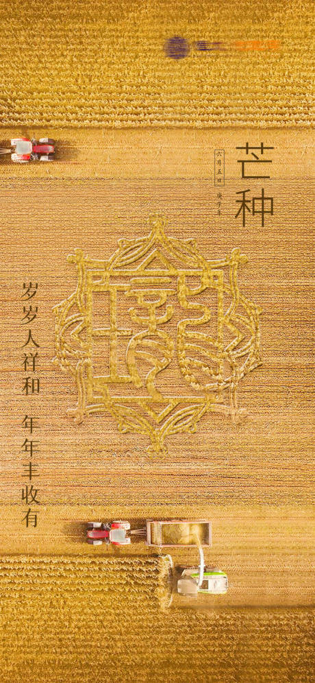源文件下载【芒种创意海报】编号：72120001042281267