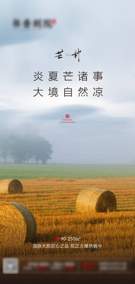 源文件下载【地产芒种节气海报】编号：52410001039709160