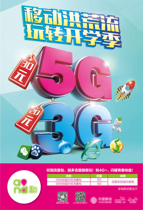源文件下载【立体字5G海报】编号：92650001262469782