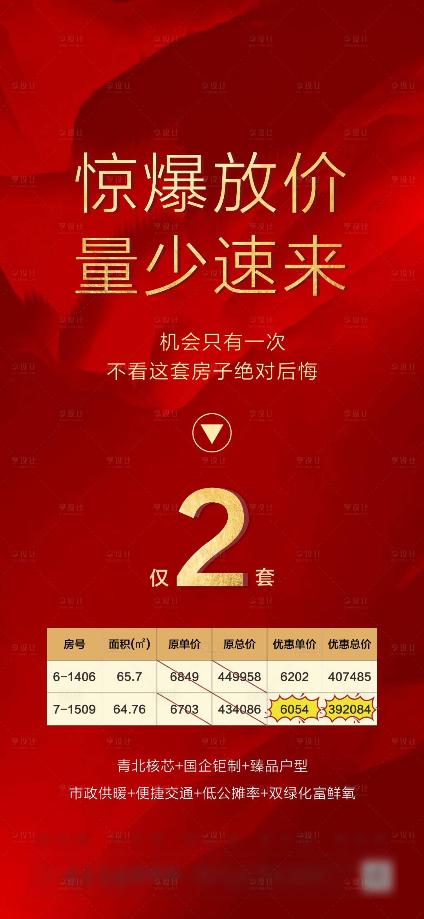 源文件下载【享设计】搜索编号：16880001106012787【地产特价房海报】