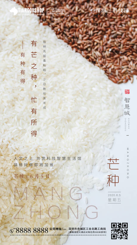 源文件下载【享设计】搜索编号：56940001052815785【房地产芒种节气海报】