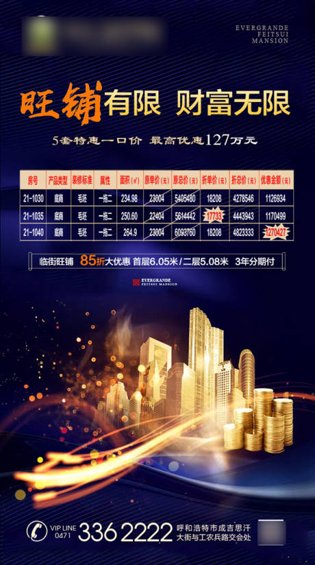 源文件下载【享设计】搜索编号：60240001104359510【旺铺商业海报】