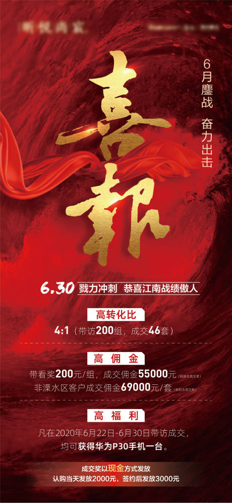 源文件下載【享設計】搜索編號：46120001268928714【地產喜報海報】