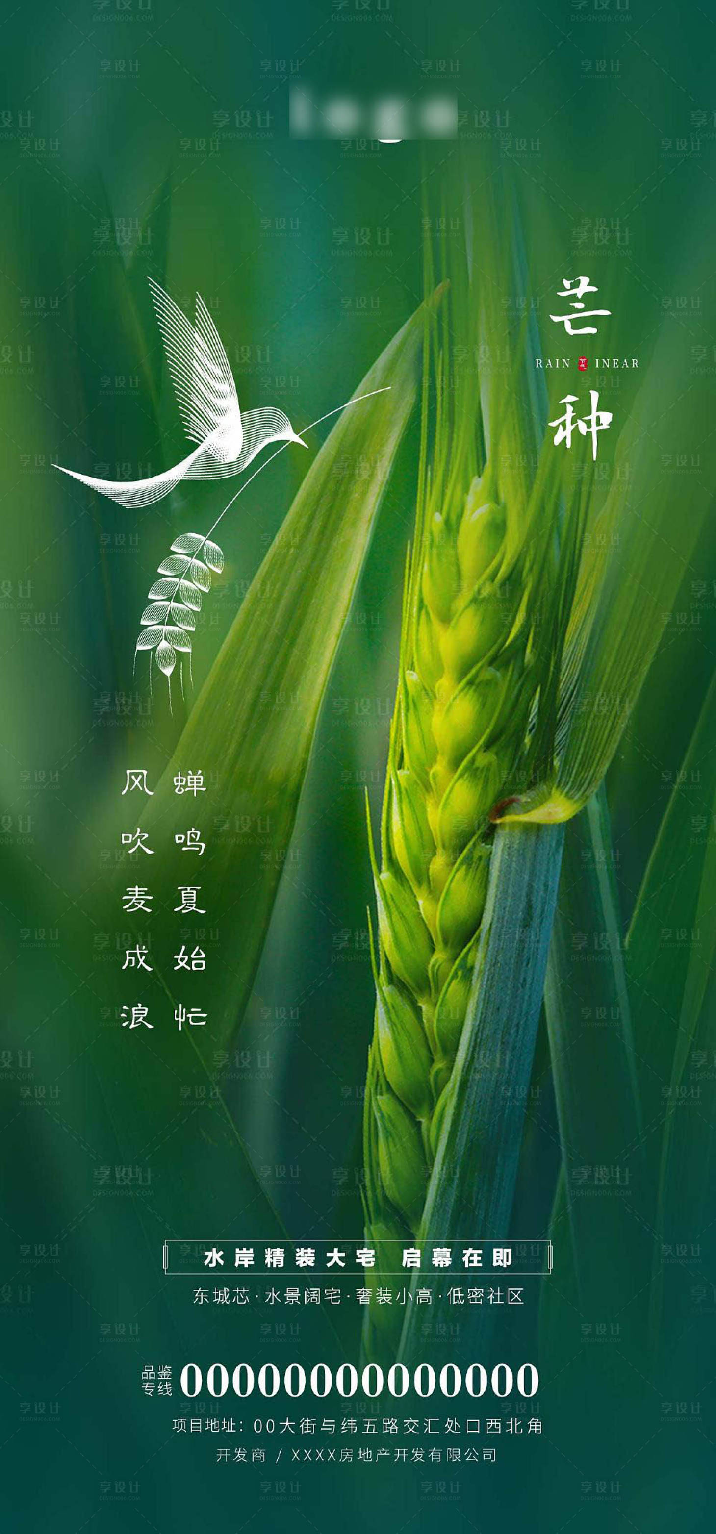 源文件下載【享設計】搜索編號：10320001052542071【芒種節氣海報】