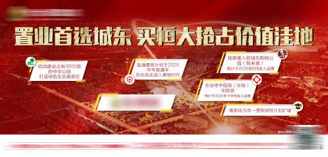 源文件下載【享設計】搜索編號：73390001404462117【地產配套紅金區位海報】