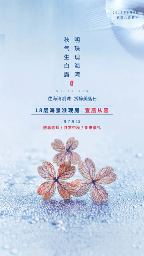 源文件下载【地产白露移动端海报】编号：62950001382761824