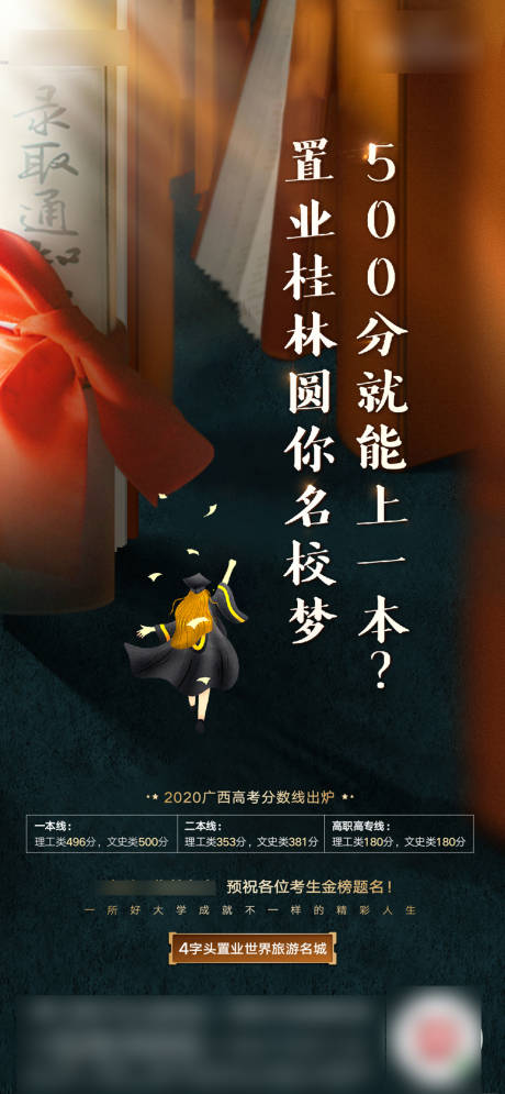 源文件下载【享设计】搜索编号：77190001518299724【地产高考热点刷屏海报】