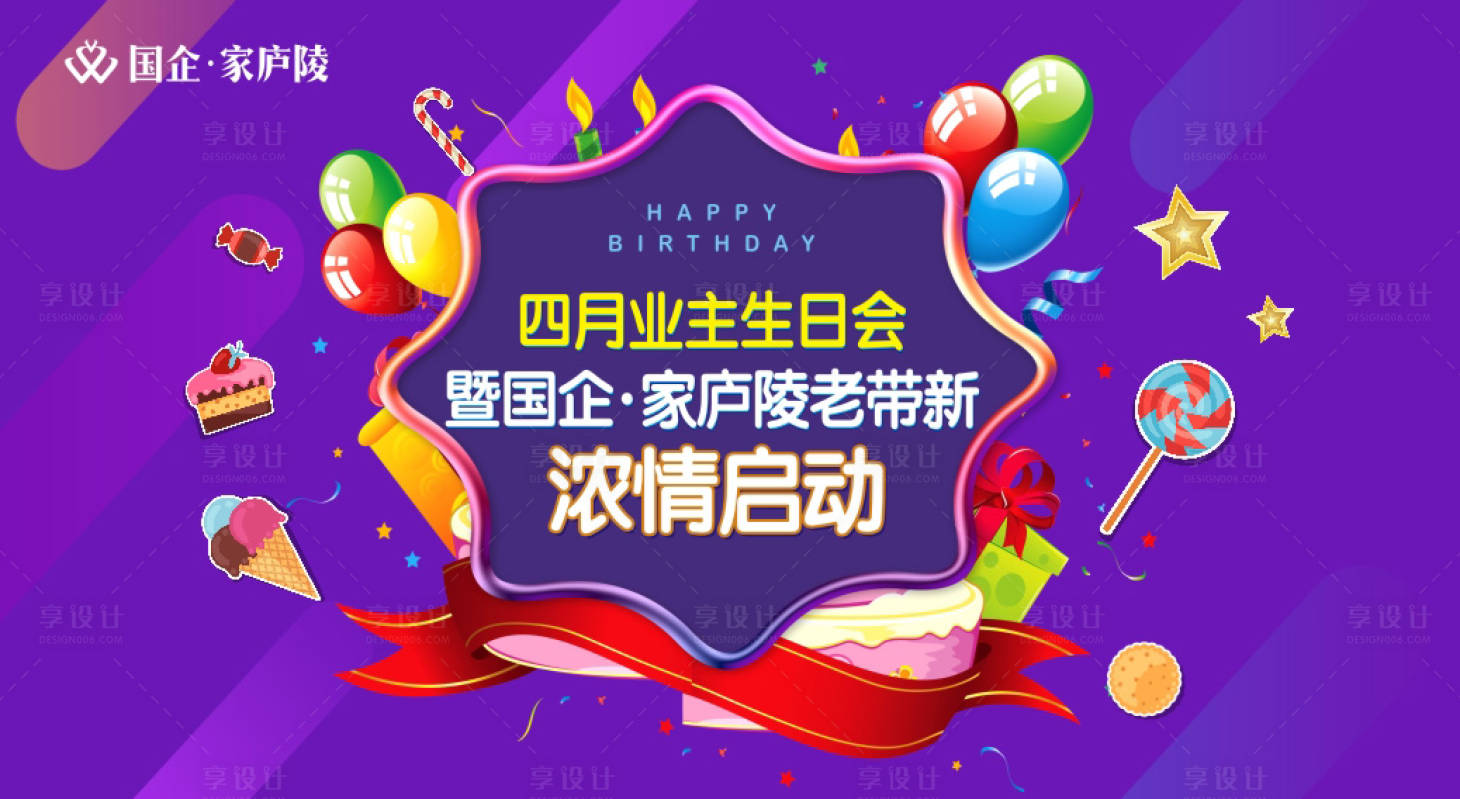 源文件下载【房地产业主生日会活动展板】编号：41180001292861434