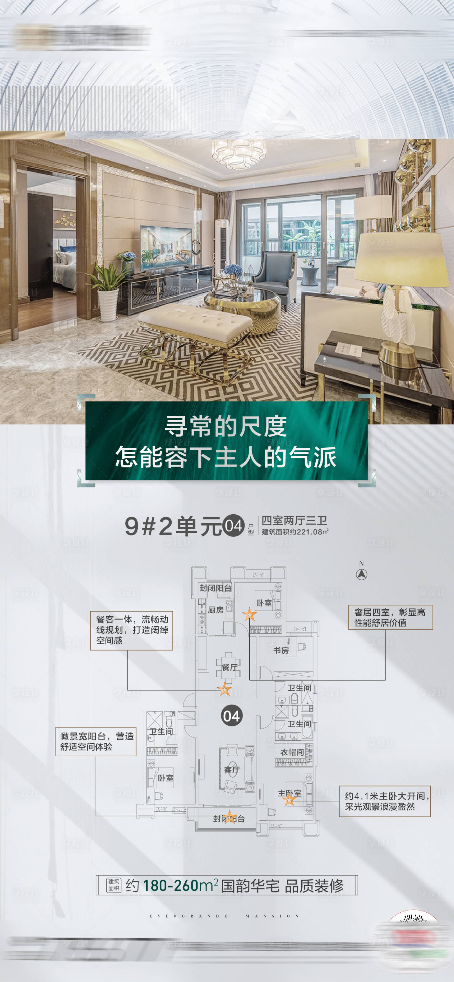 源文件下載【享設計】搜索編號：33800001535193420【地產戶型價值點海報】