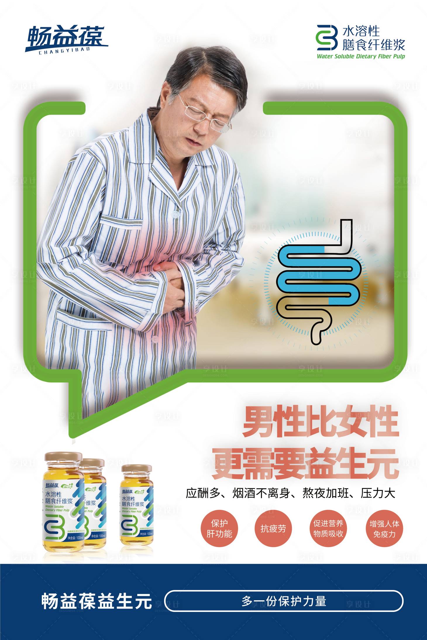 源文件下载【享设计】搜索编号：52130001466179457【医疗健康产品海报】