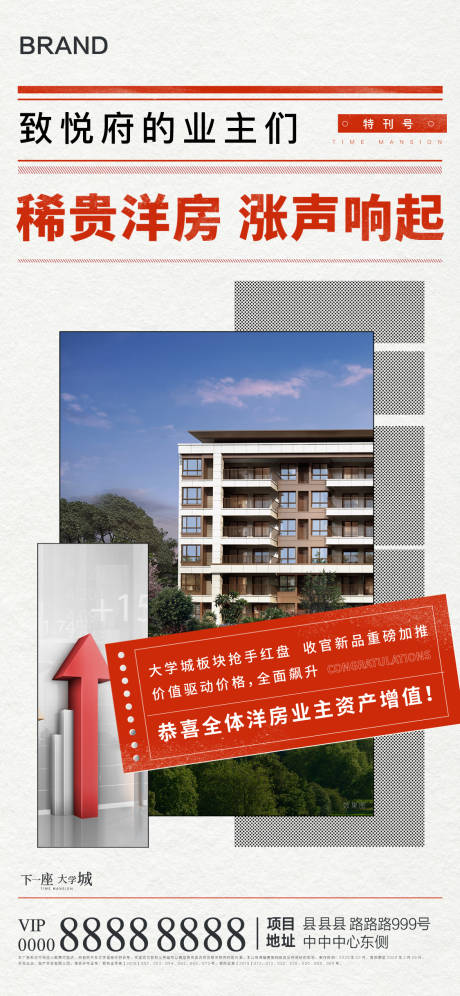 源文件下载【地产洋房涨价报纸海报】编号：20620001426404948