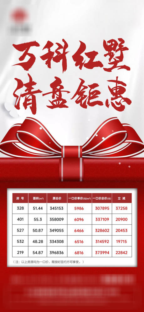 源文件下載【享設(shè)計(jì)】搜索編號(hào)：71000001407375049【地產(chǎn)特價(jià)房清盤海報(bào)】