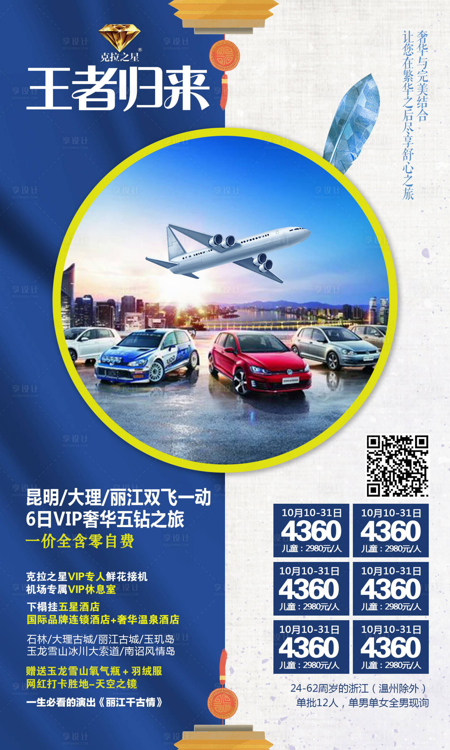 源文件下载【克拉之星系列云南旅游海报】编号：84140001521564338