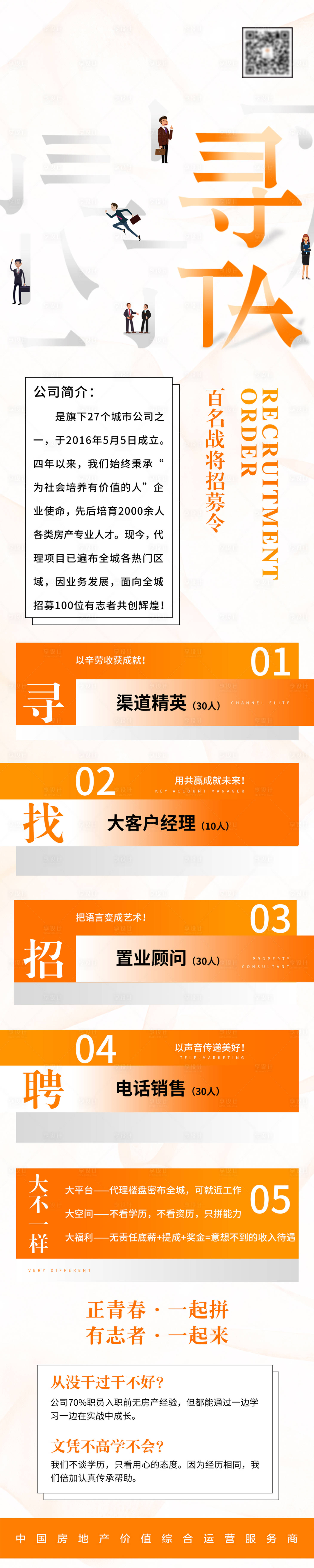 源文件下載【享設計】搜索編號：57140001544741450【房地產招聘長圖海報】