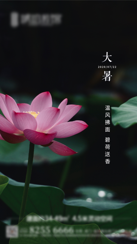 源文件下載【享設計】搜索編號：47580001318166321【大暑節氣海報】