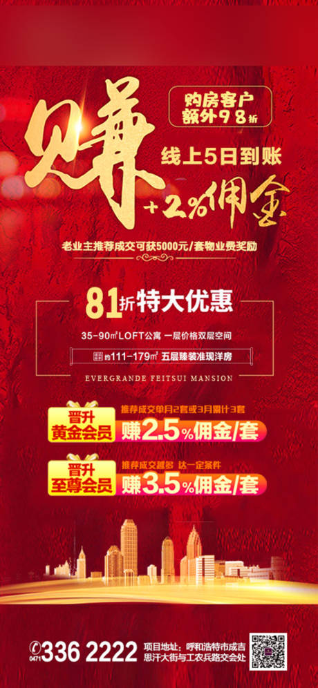 源文件下載【房地產紅金優惠海報】編號：31150001312445961