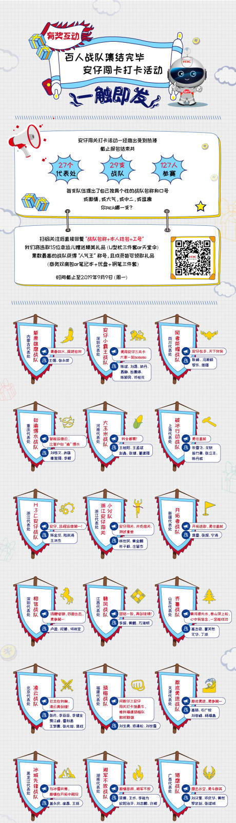源文件下载【安仔闯关打卡战队报名情况卡通手绘长图】编号：20200720110024387