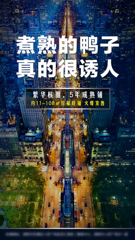 源文件下载【房地产商铺城市海报】编号：34290001358211319