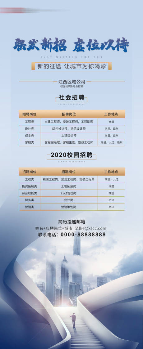 源文件下载【享设计】搜索编号：26150001545589149【地产招聘展架易拉宝】