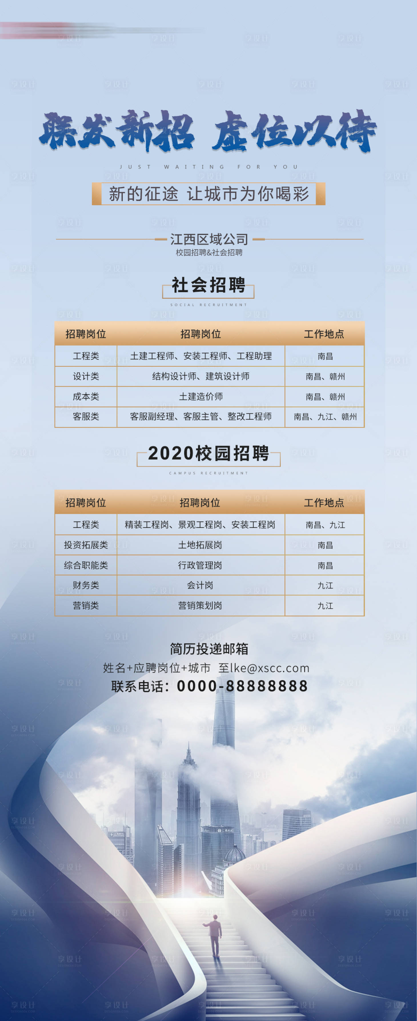 源文件下载【享设计】搜索编号：26150001545589149【地产招聘展架易拉宝】