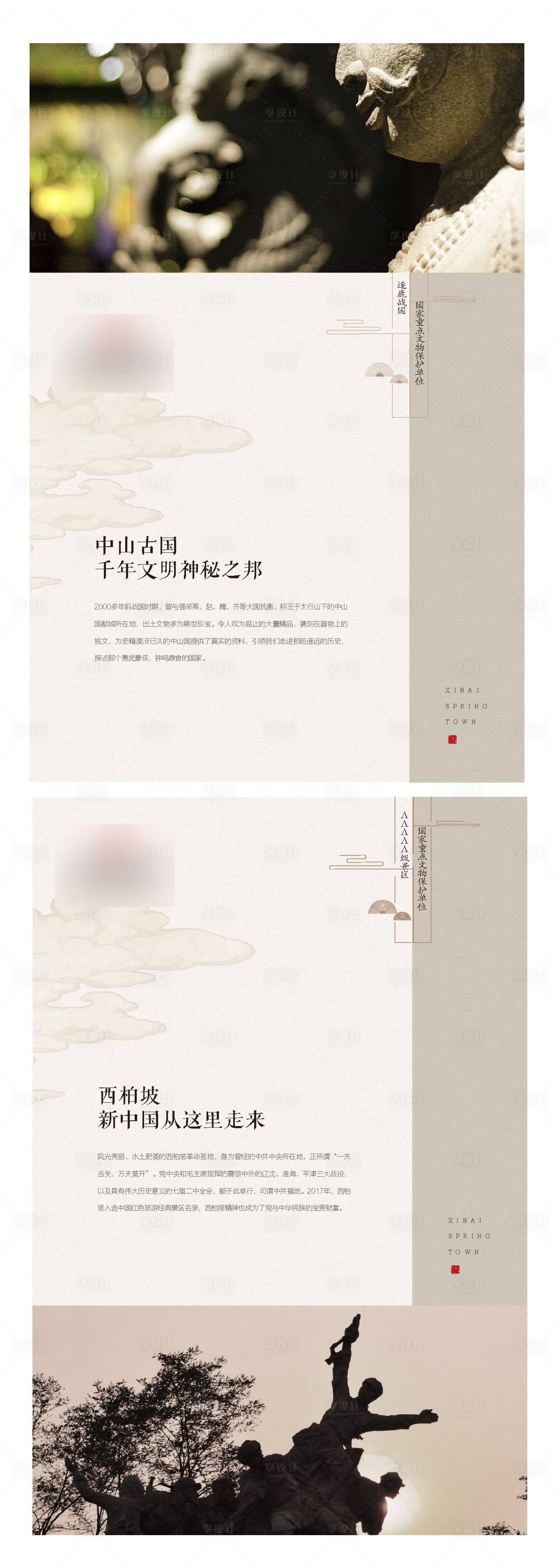 源文件下載【享設計】搜索編號：10400001408758189【房地產中式價值點展板 海報】