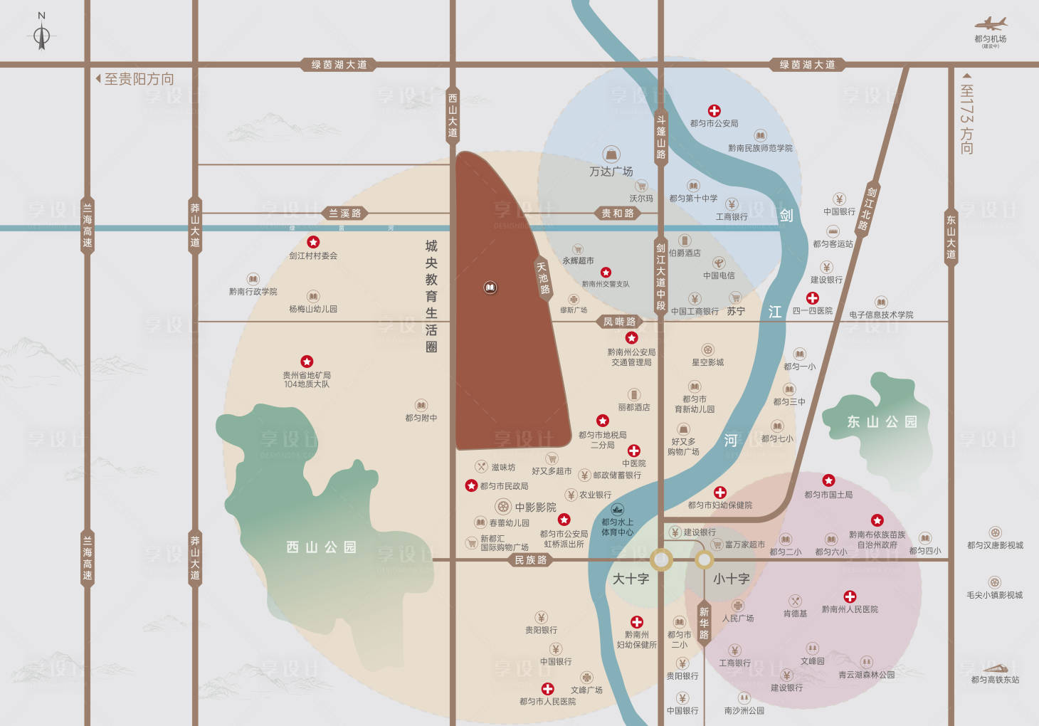 源文件下载【地产中式区位图】编号：97610001462308163