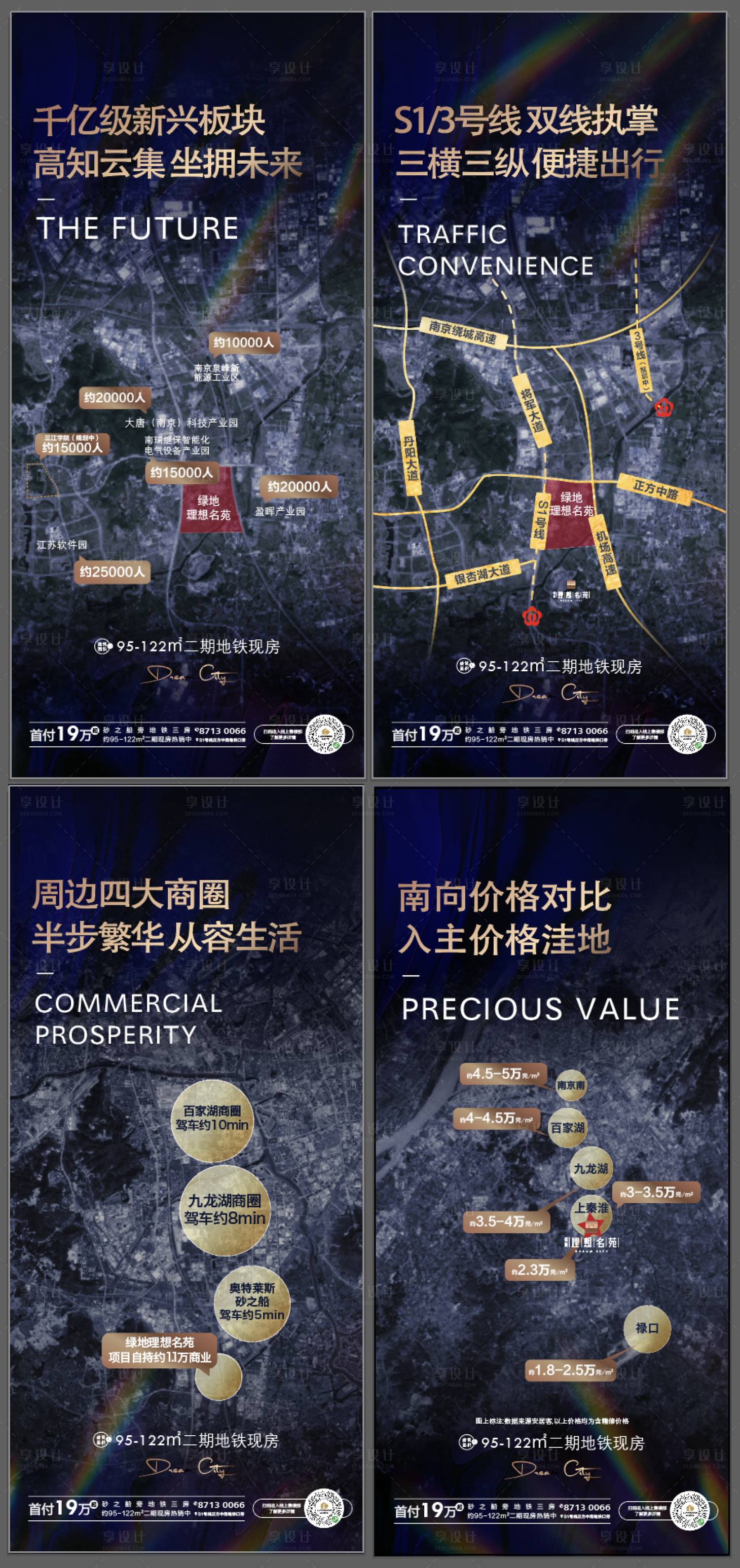 源文件下载【享设计】搜索编号：19930001280748871【房地产地图区位系列海报】