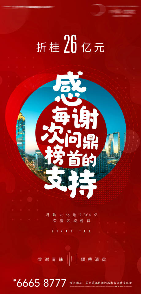 源文件下載【紅色地產海報】編號：82300001276361706