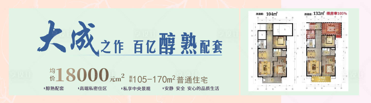 源文件下载【享设计】搜索编号：42980001672013449【地产广告展板轮播图】
