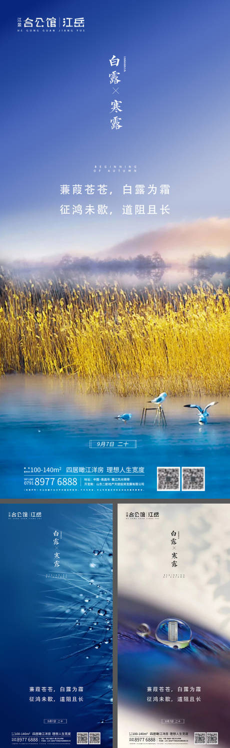源文件下载【地产二十四节气白露寒露系列海报】编号：53100001756283778