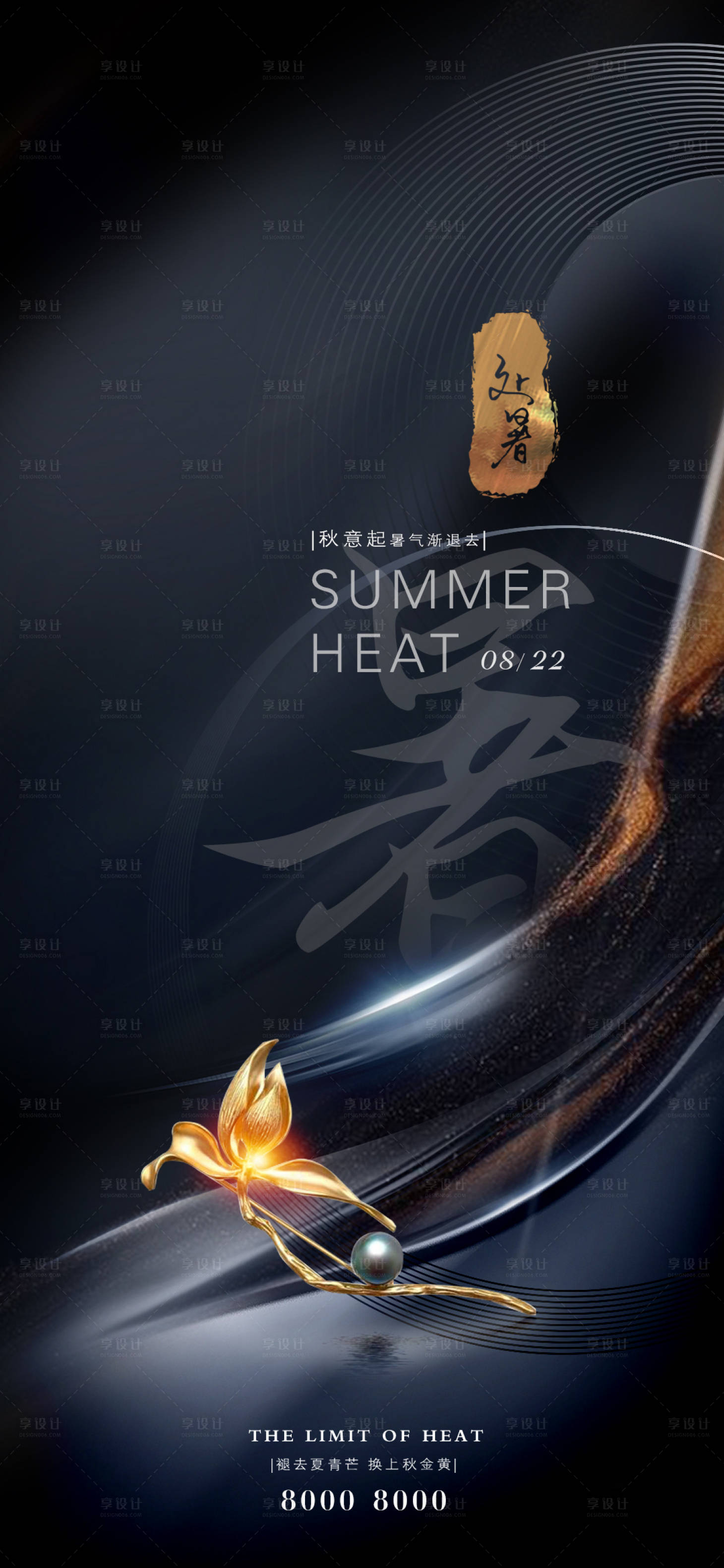 源文件下载【地产处暑节气海报】编号：56770001661328104