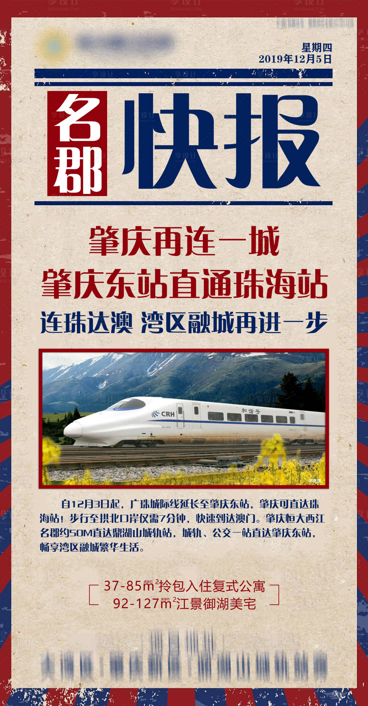 源文件下载【享设计】搜索编号：37120001580894698【地产大字报复古海报】