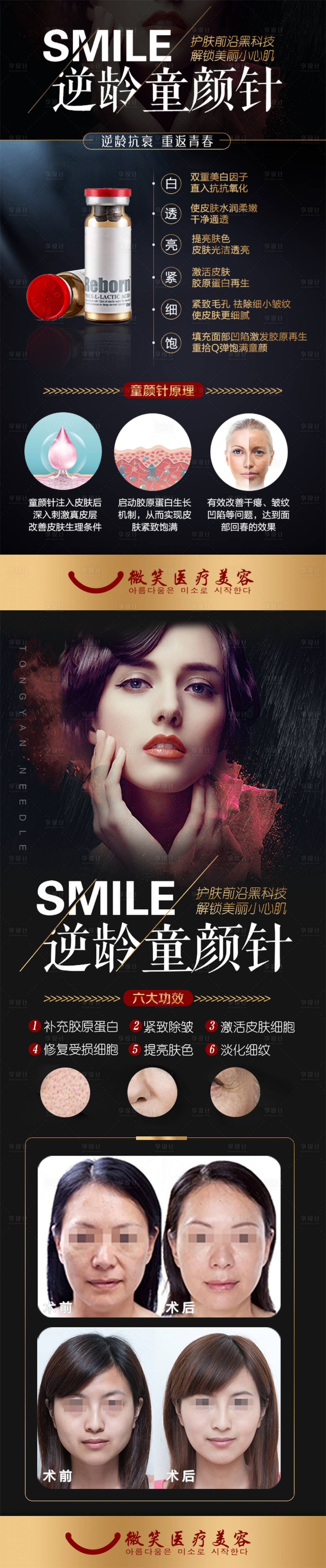 源文件下載【享設計】搜索編號：26840001561808505【童顏針醫美整形長圖海報 】