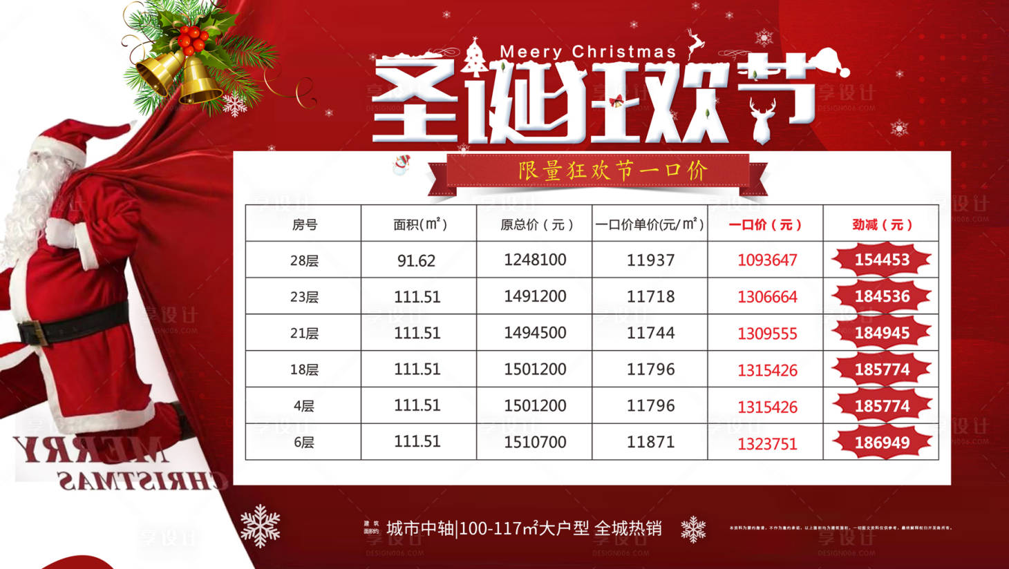 源文件下载【地产圣诞狂欢节一口价海报】编号：96980001668632401