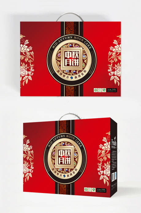 中国古典中秋月饼礼盒包装-源文件【享设计】