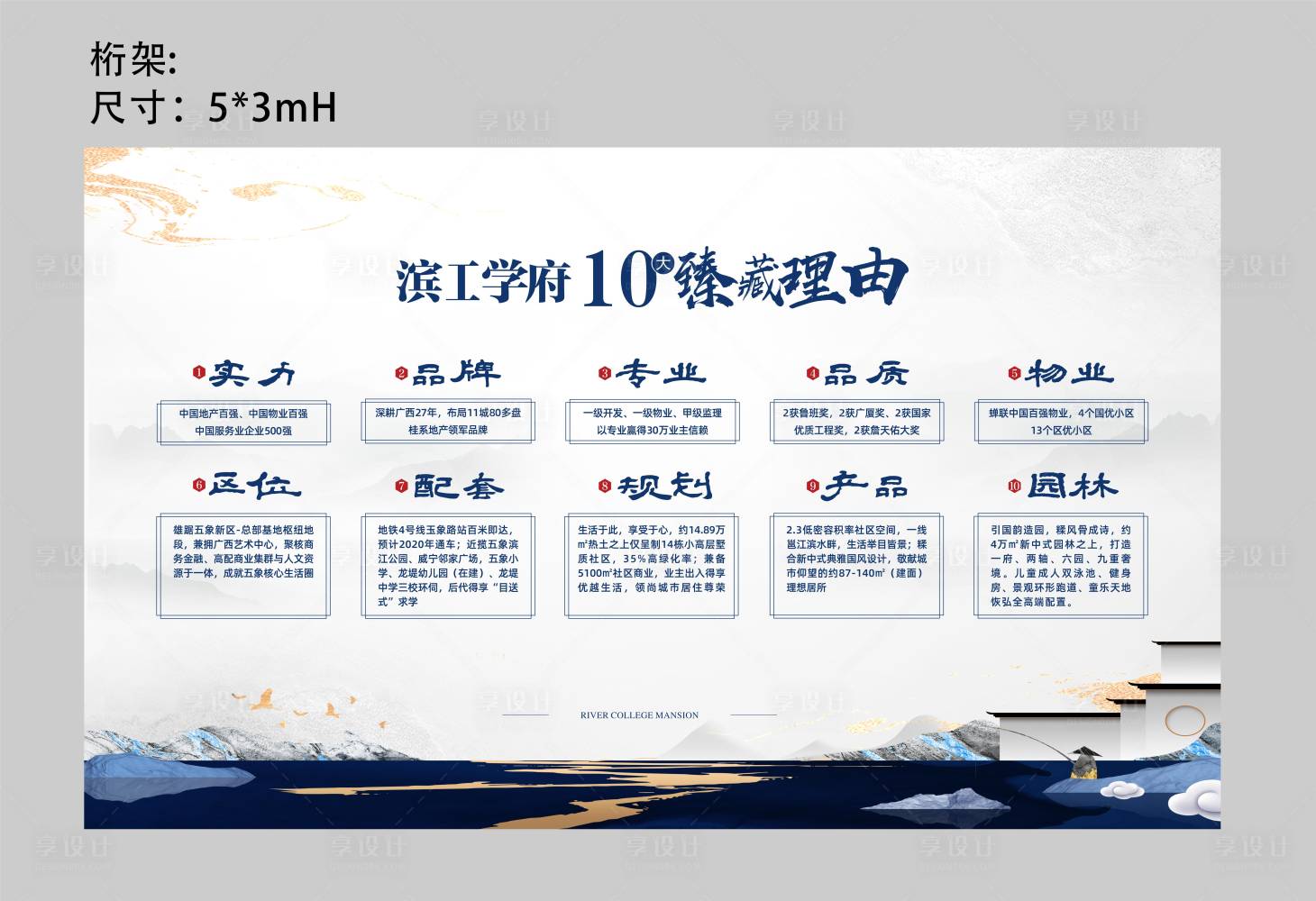 源文件下载【享设计】搜索编号：92910001582552006【房地产十大理由活动展板】