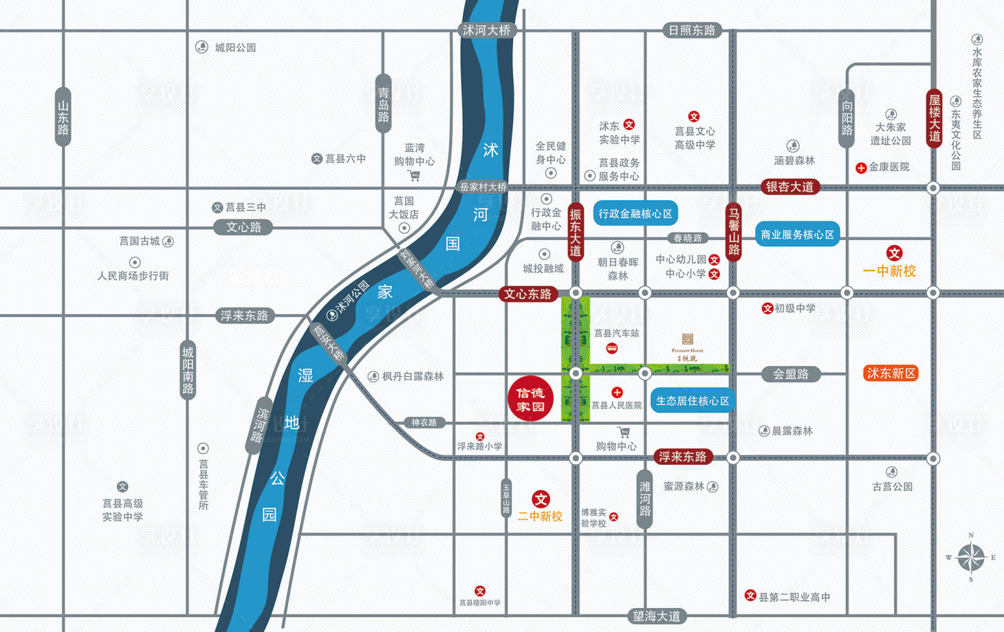 源文件下載【享設計】搜索編號：72090001586902580【地產區位圖】