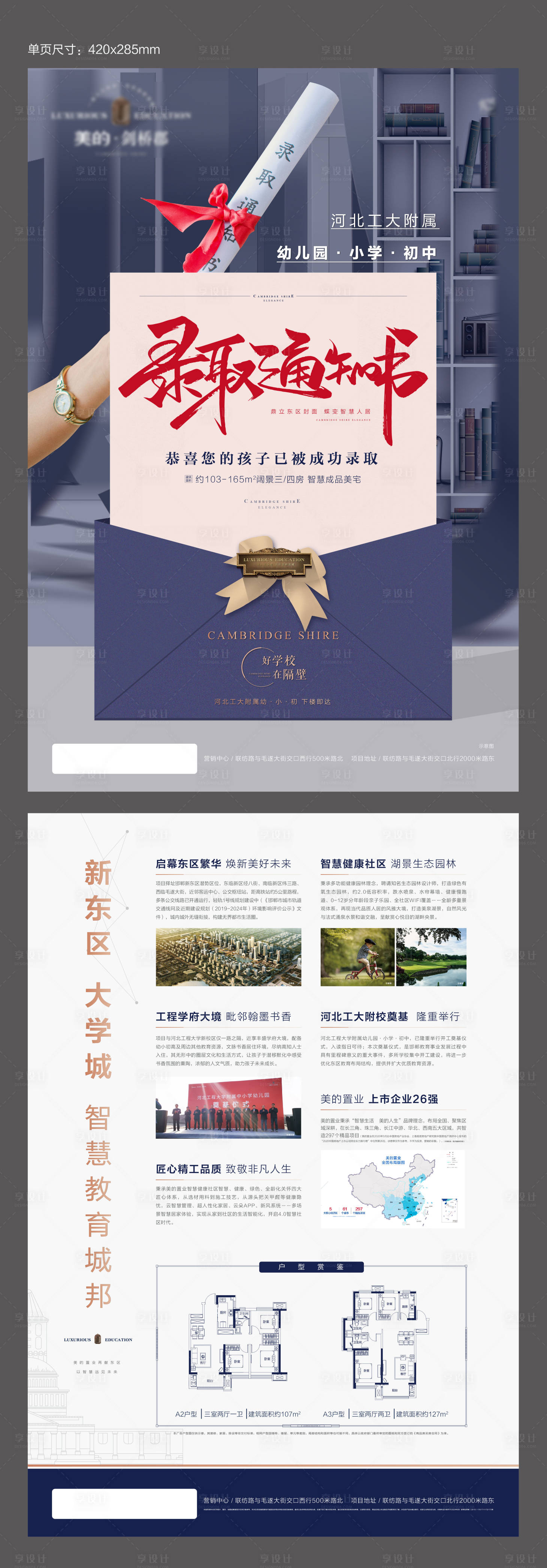 源文件下載【地產(chǎn)學(xué)區(qū)房單頁】編號：74730001770368303