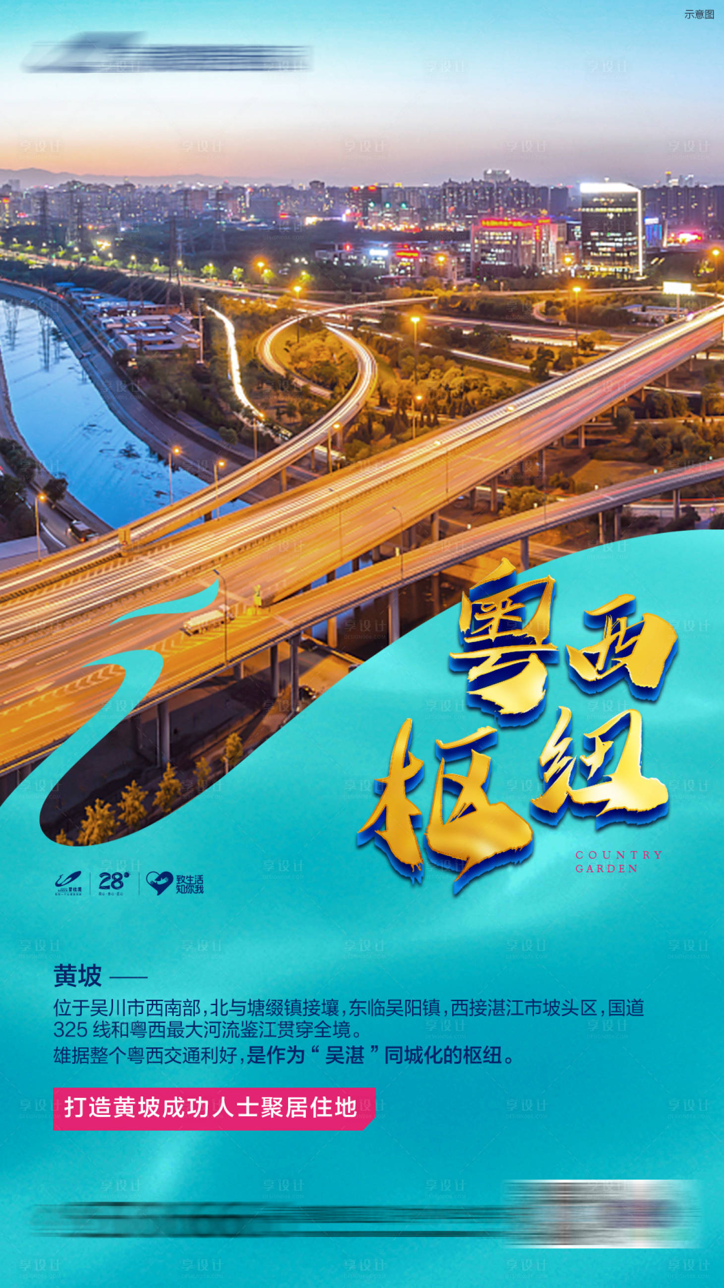 源文件下載【享設計】搜索編號：51480001780033248【地產區位價值點海報】