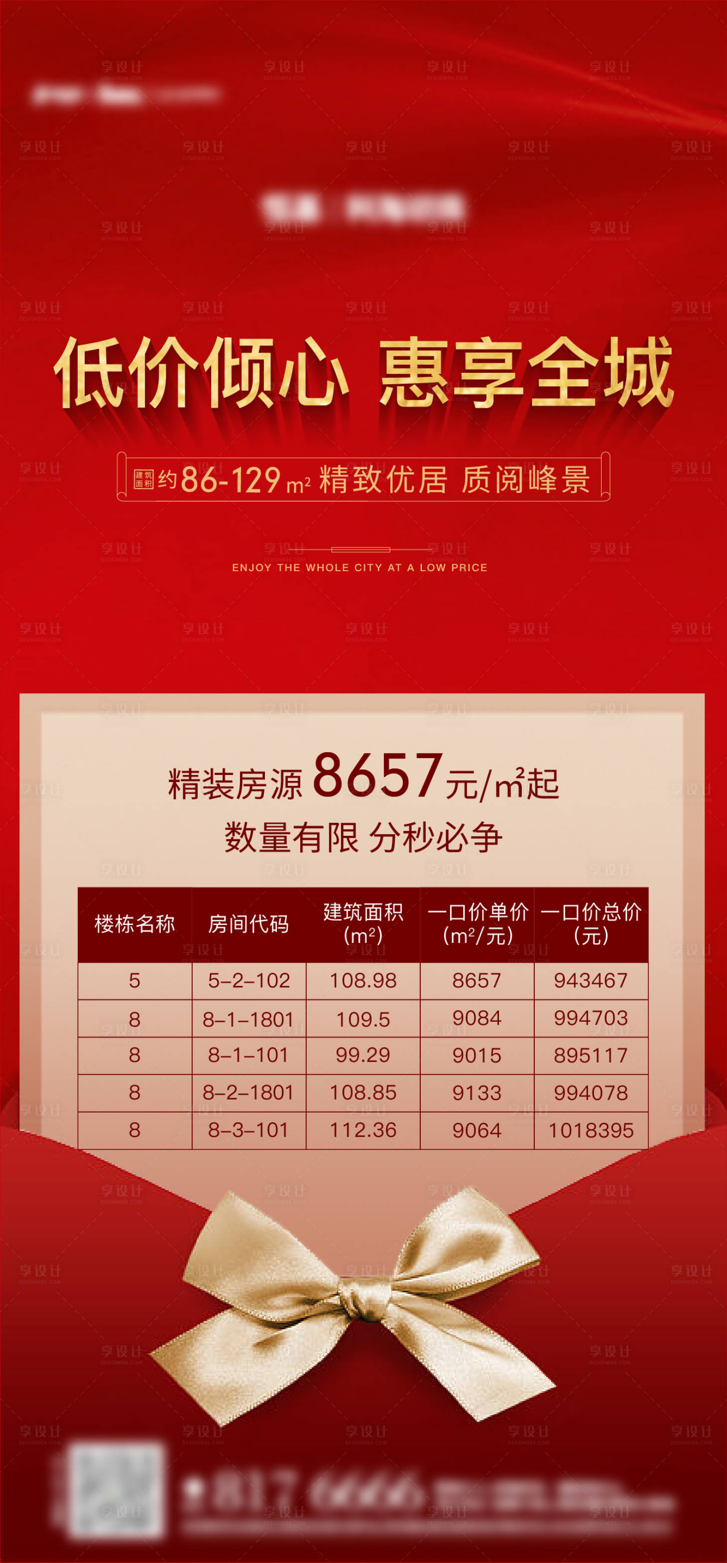 源文件下載【享設計】搜索編號：85620001608843380【地產優惠房源海報】