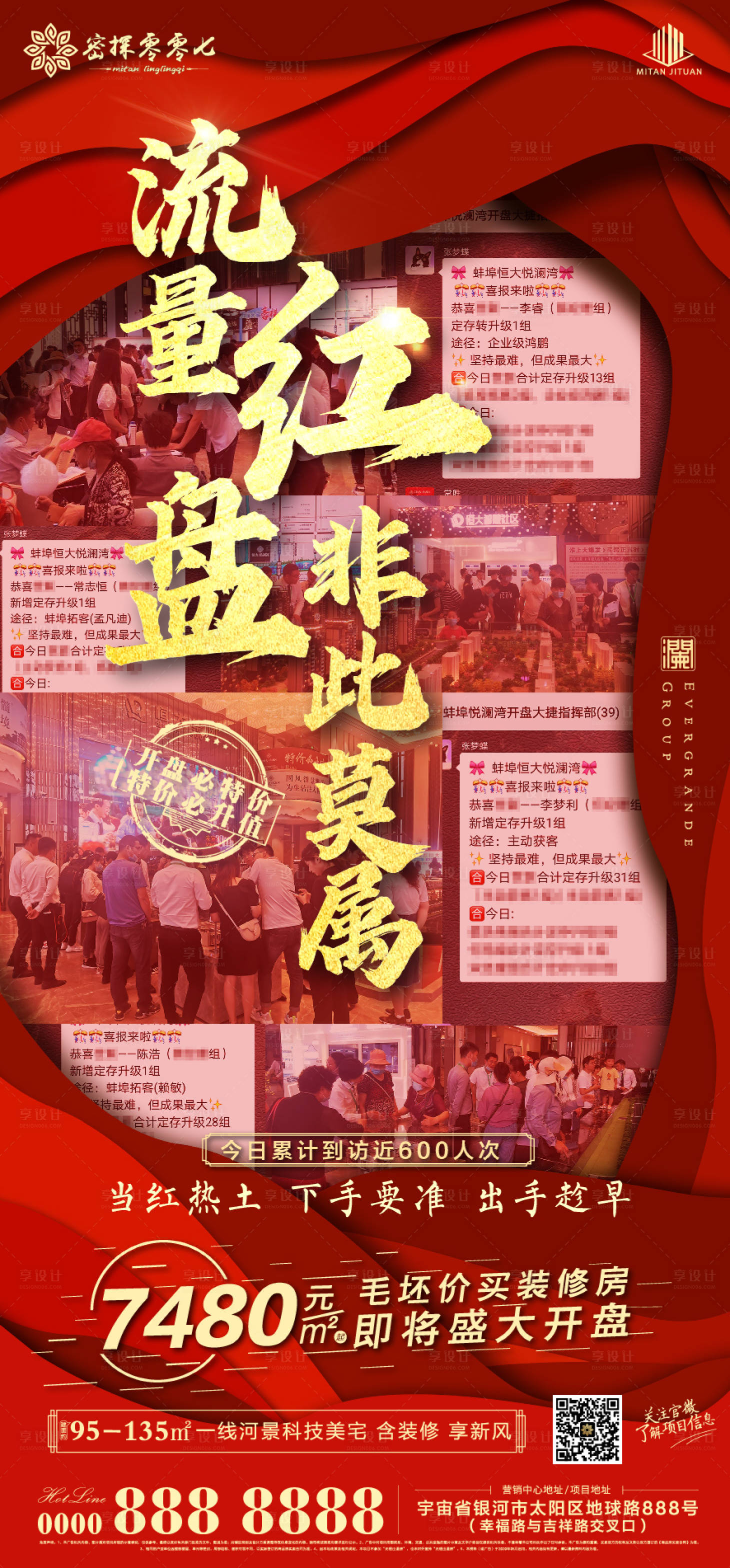 源文件下載【地產流量紅盤熱度人氣海報】編號：96120001642552325