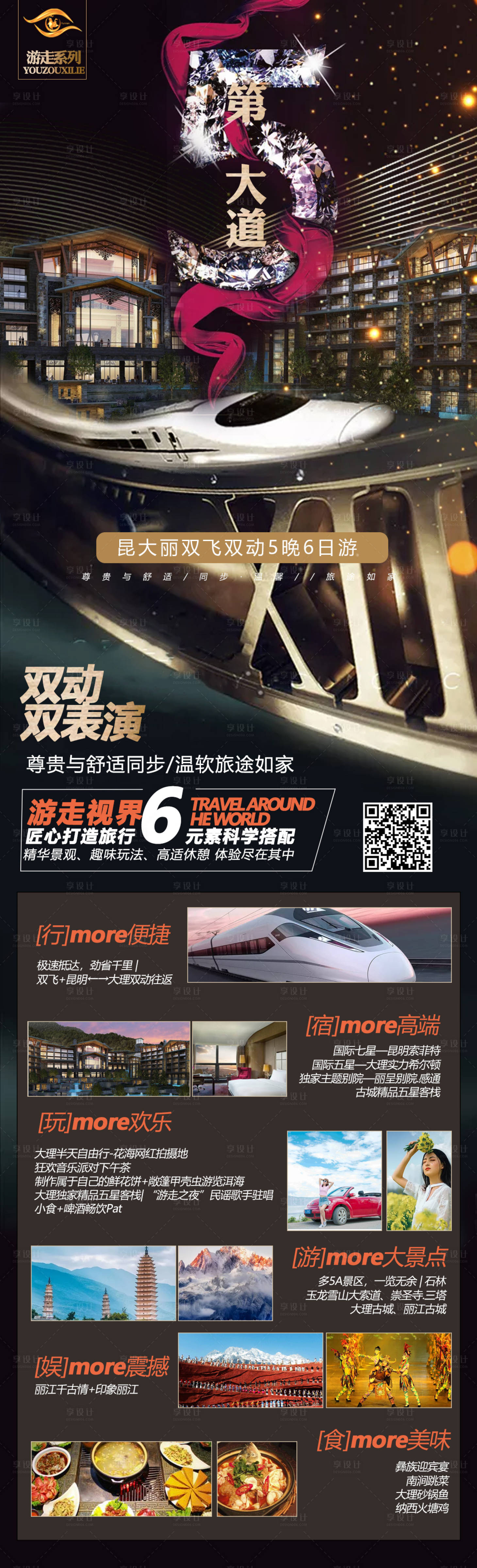源文件下载【云南高端旅游海报】编号：51680001596422259