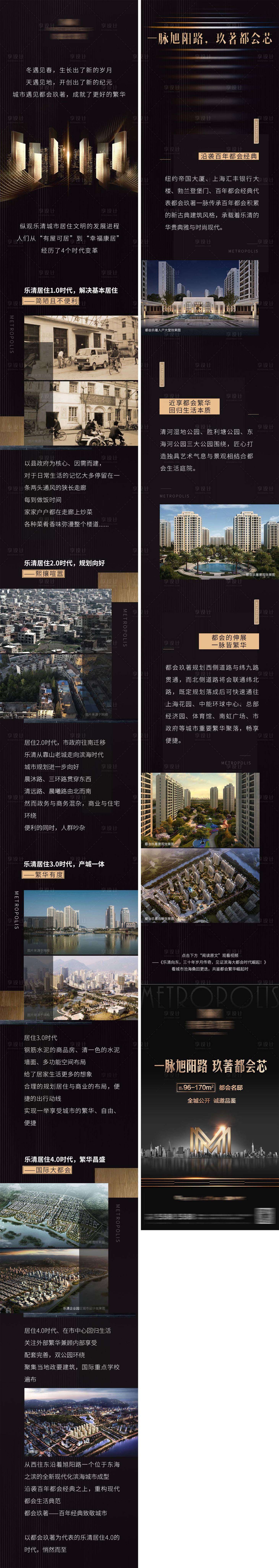 源文件下载【享设计】搜索编号：20300001512003880【高端大气黑金房地产价值点长图】